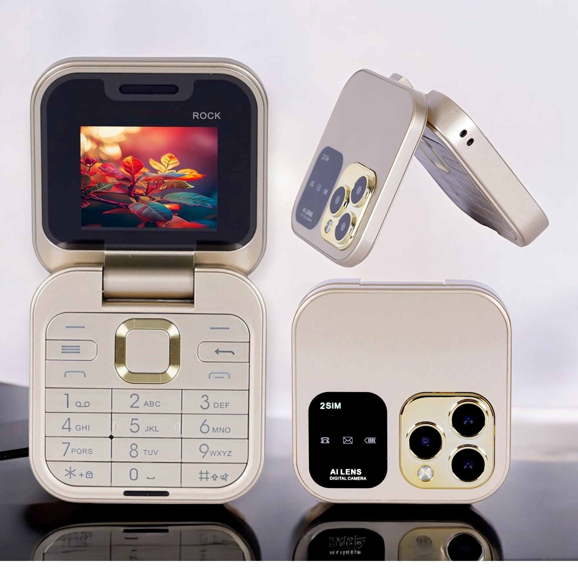 All-New Rock X Flip Dual Sim |Keypad Mobile| with 1.8