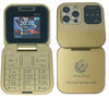 Angage Z Flip Dual Sim Mini Mobile With 1000 mAh Battery Camera & FM