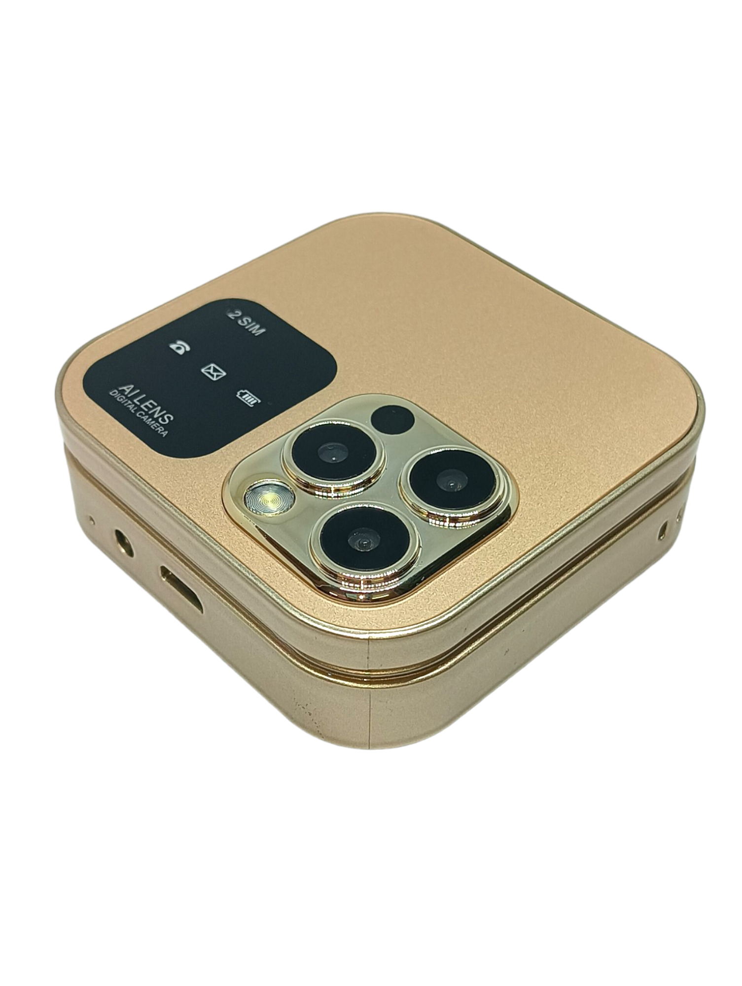 Angage Z Flip Dual Sim Mini Mobile With 1000 mAh Battery Camera & FM