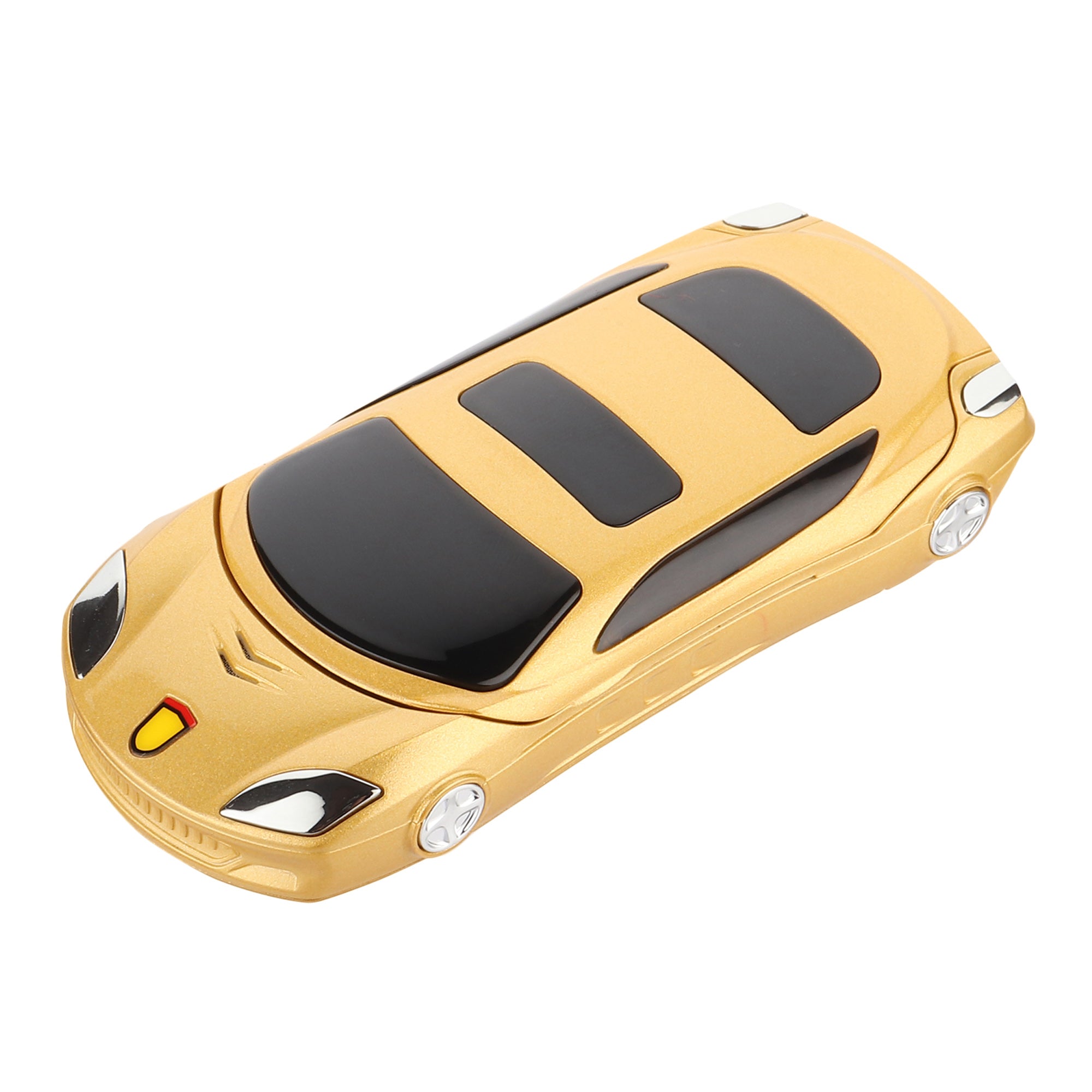 Ferrari Car Model Flip Feature Phone- Gold