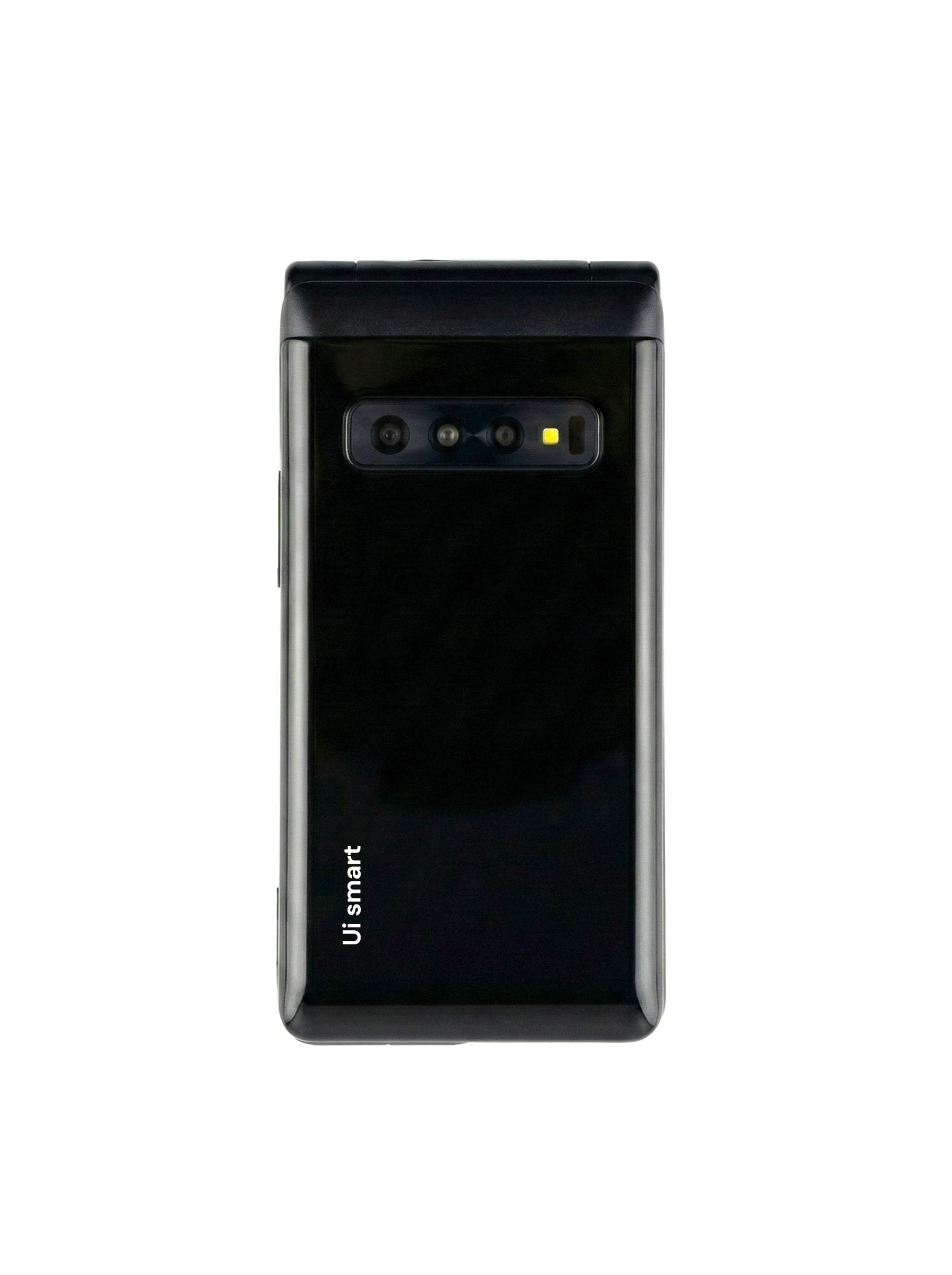 Uismart Flix X Dual SIM Flip Phone | 2.8″ Main Display, 1.8″ Secondary Screen | Big Buttons & Loud Speaker | 2500 mAh Battery | Bluetooth, Wireless FM, SOS-Black