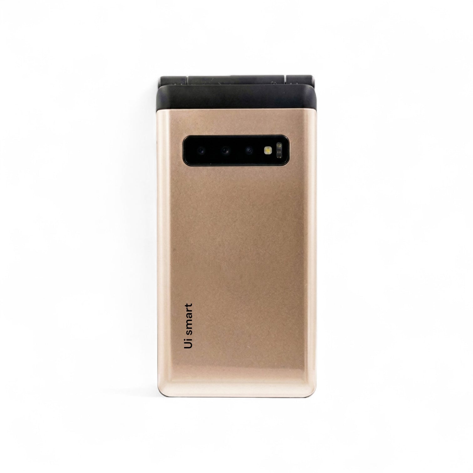 Uismart Flix X Dual SIM Flip Phone | 2.8″ Main Display, 1.8″ Secondary Screen | Big Buttons & Loud Speaker | 2500 mAh Battery | Bluetooth, Wireless FM, SOS-Gold