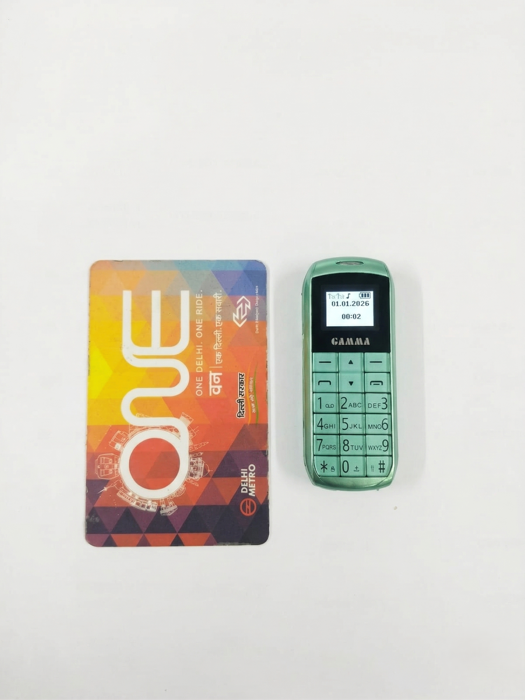 Gamma G26 Dual SIM Crystal Keypad Mobile Phone with Type-C Charging (Green)