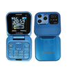 Gamma Flip Micro M2  Dual Sim Mobile With Digital Camera And 1000 mAh Battery-Blue