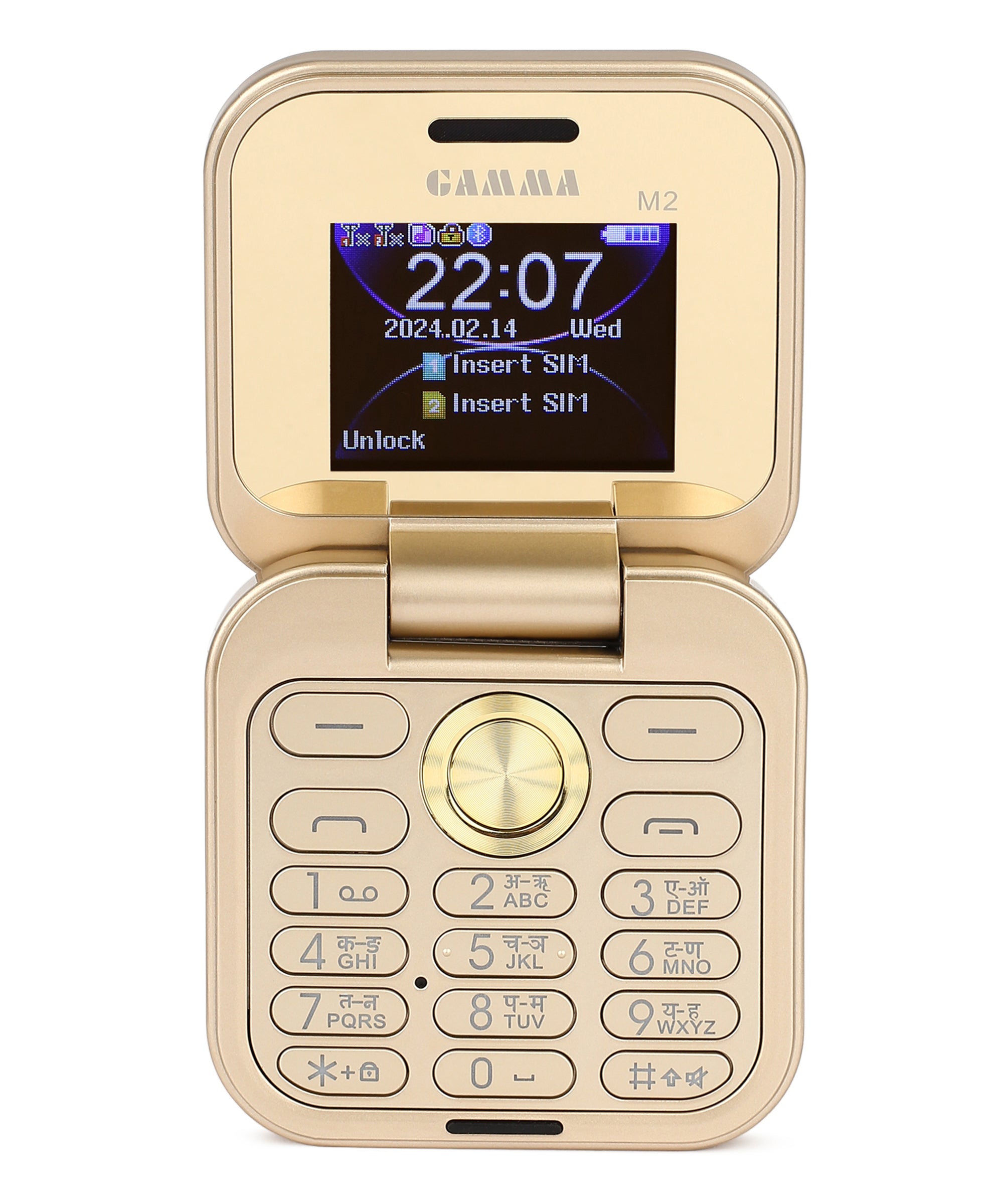 Gamma Flip Mini M2 Dual SIM Compact Feature Phone with FM & Multimedia