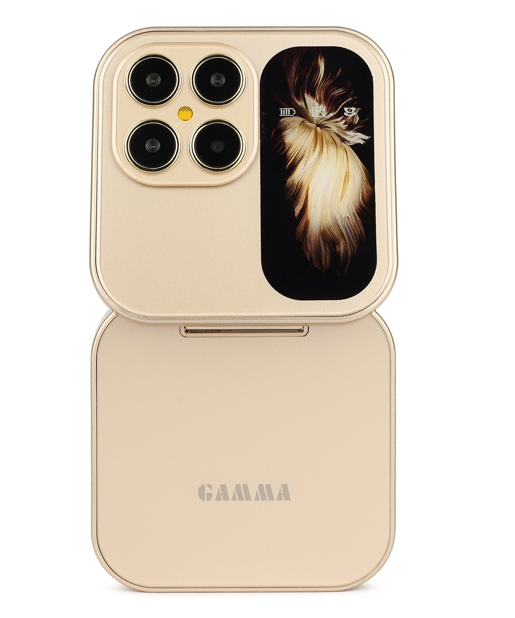 Gamma Flip Mini M2 Dual SIM Compact Feature Phone with FM & Multimedia