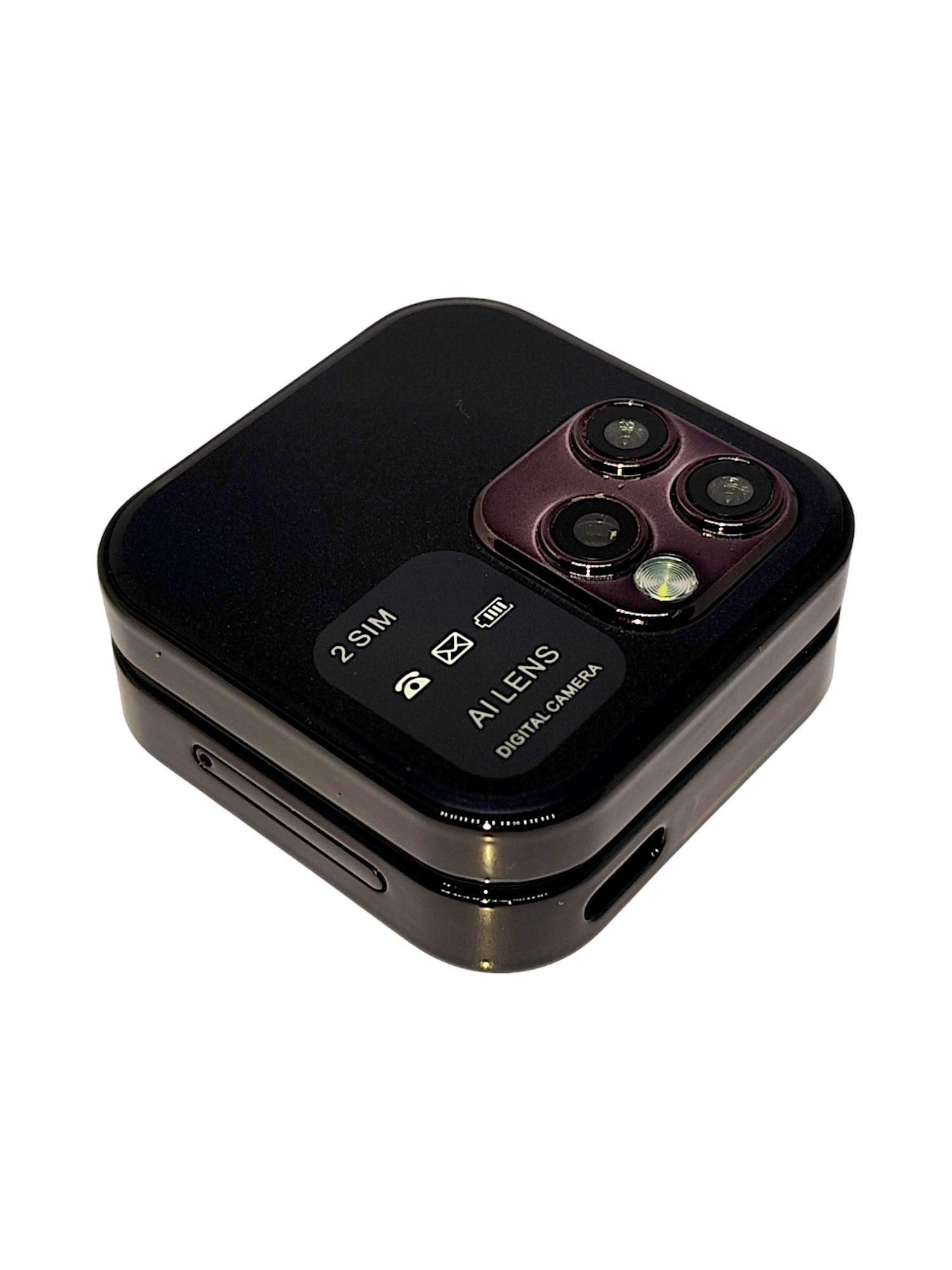 Gamma Flip Micro M2  Dual Sim Mobile With Digital Camera And 1000 mAh Battery-Black