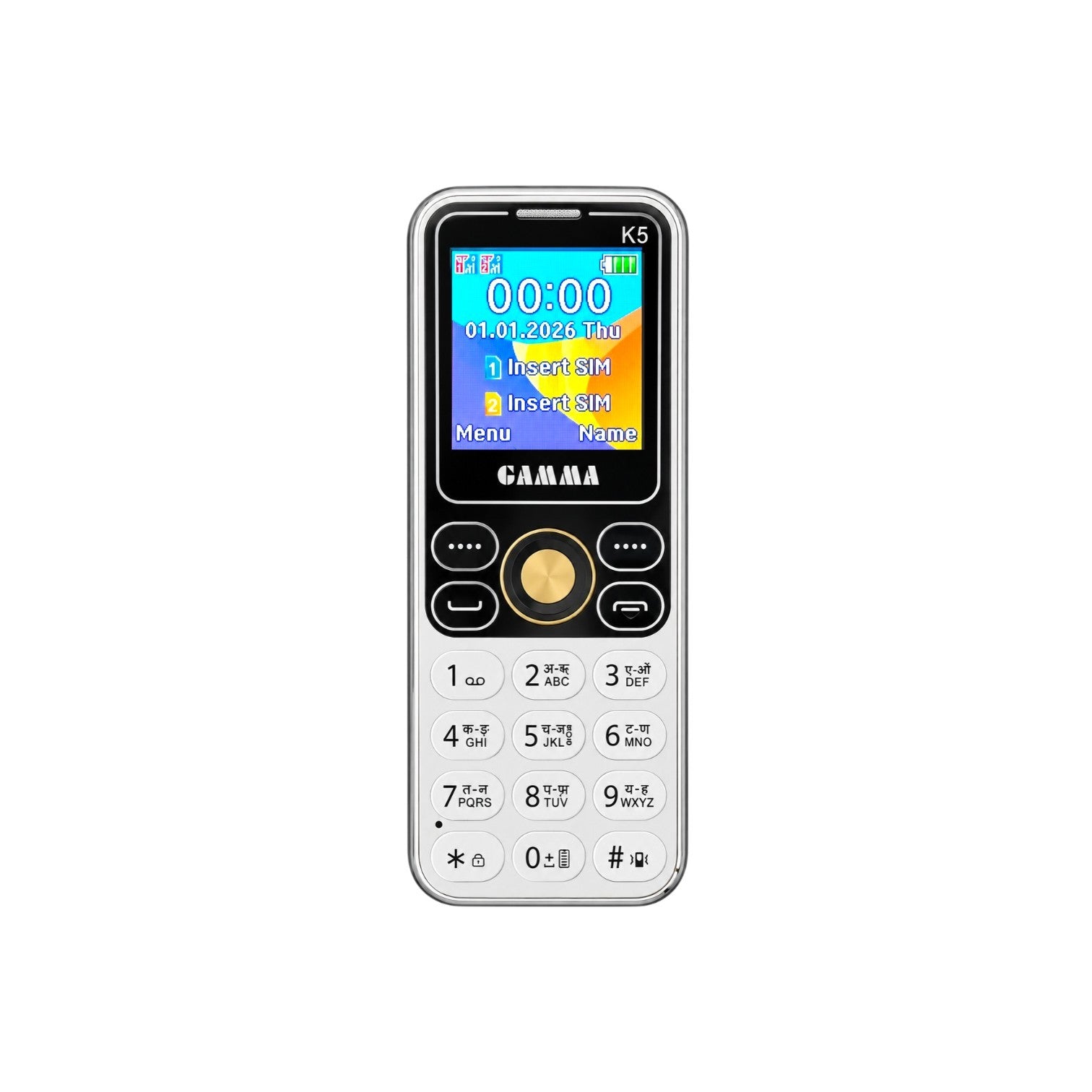 Gamma Mini K5 Pro Dual SIM Feature Phone (Silver)