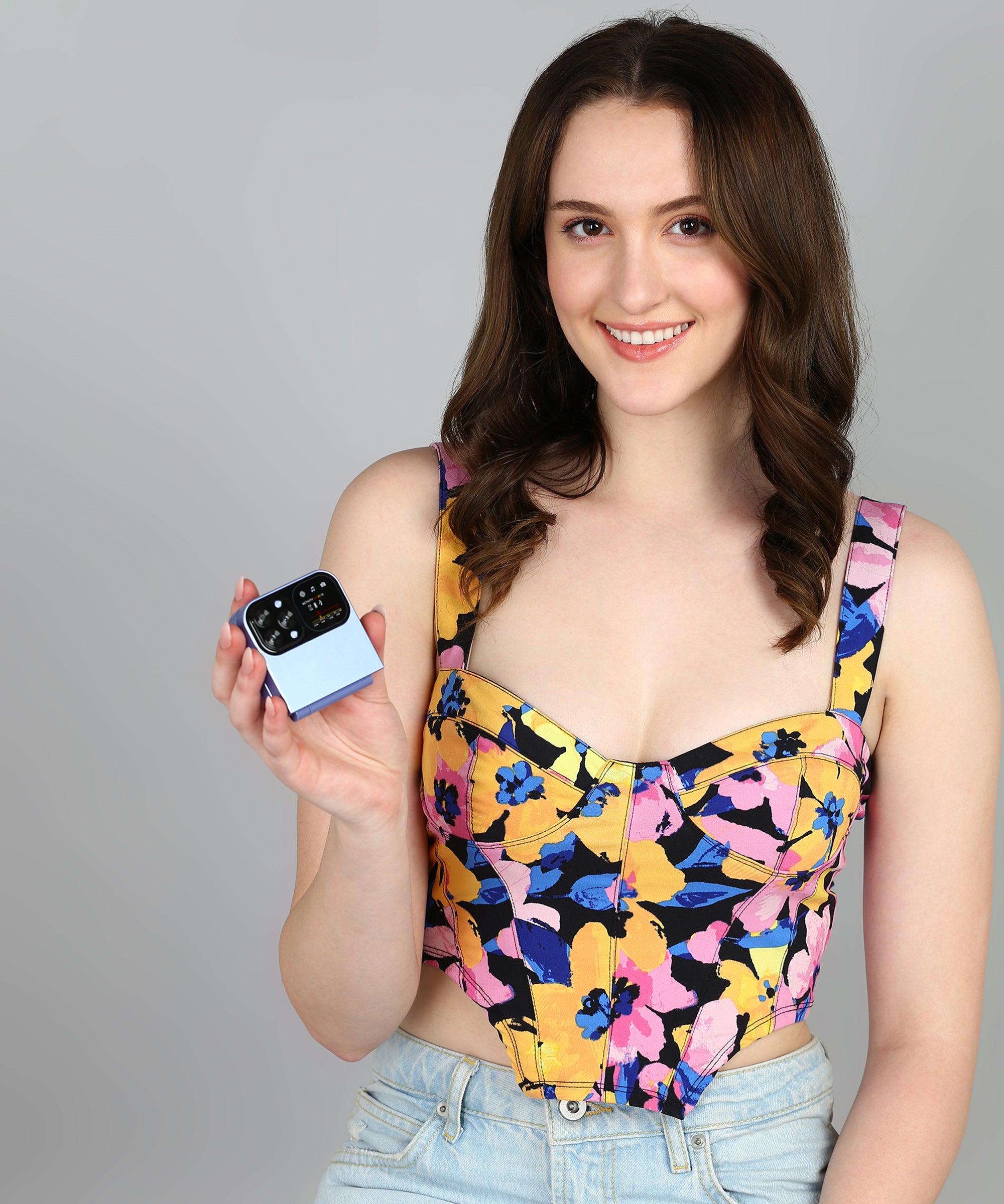 Goly Flippo Dual Sim Flip Mobile With 2.2 Inch Big Screen & 1100mAh Battery- Purple