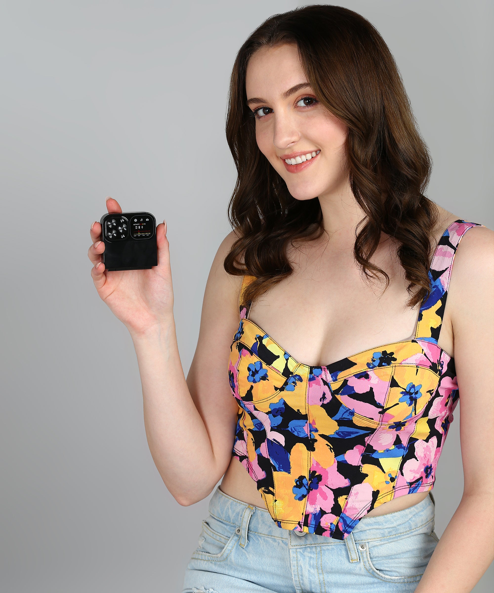 Goly Flippo Dual Sim Flip Mobile With 2.2 Inch Big Screen & 1100mAh Battery-Black