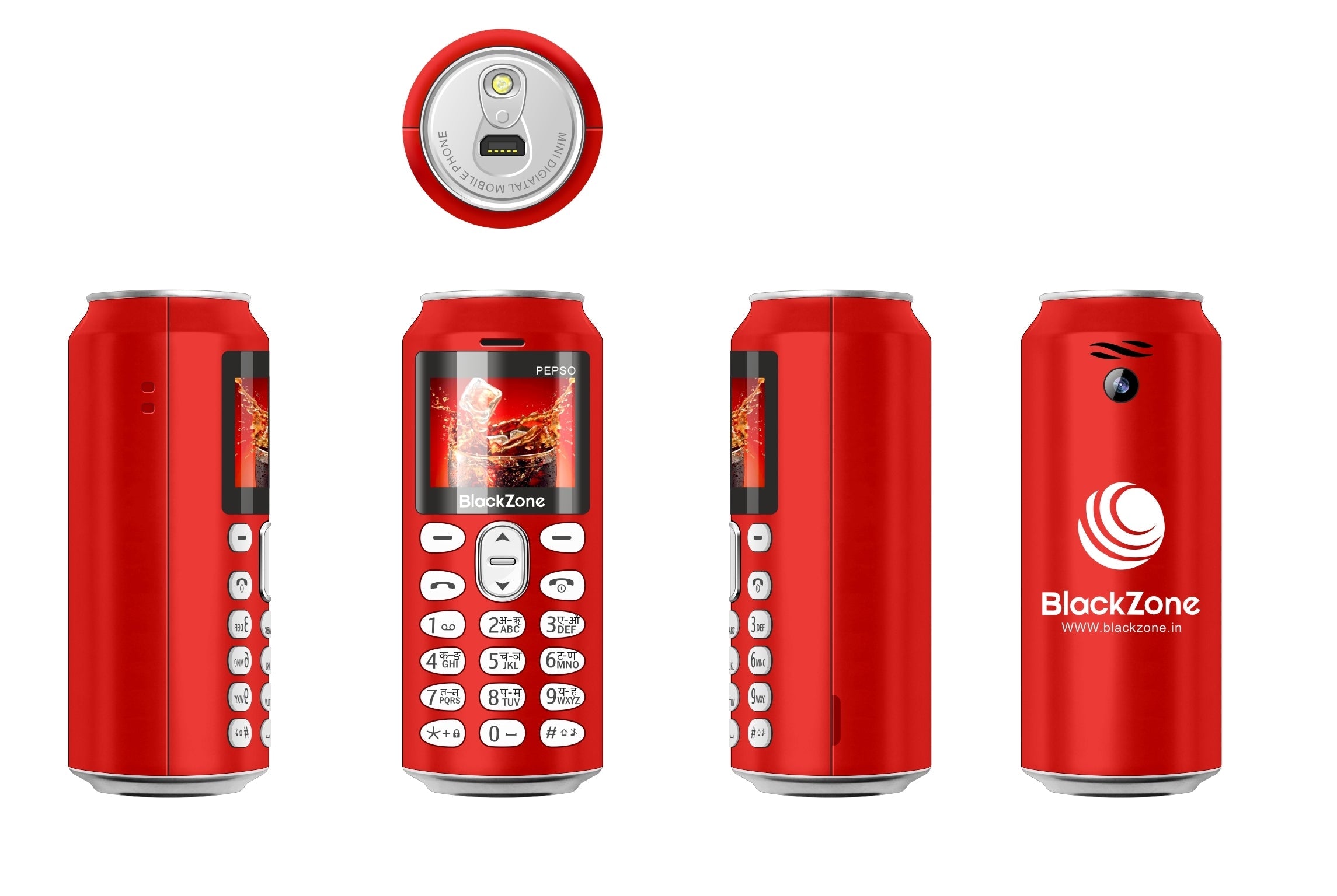 BlackZone Pepso Dual Sim, LCD Dispaly, Camera, Bluetooth Dialer,Multiple Language & Torch