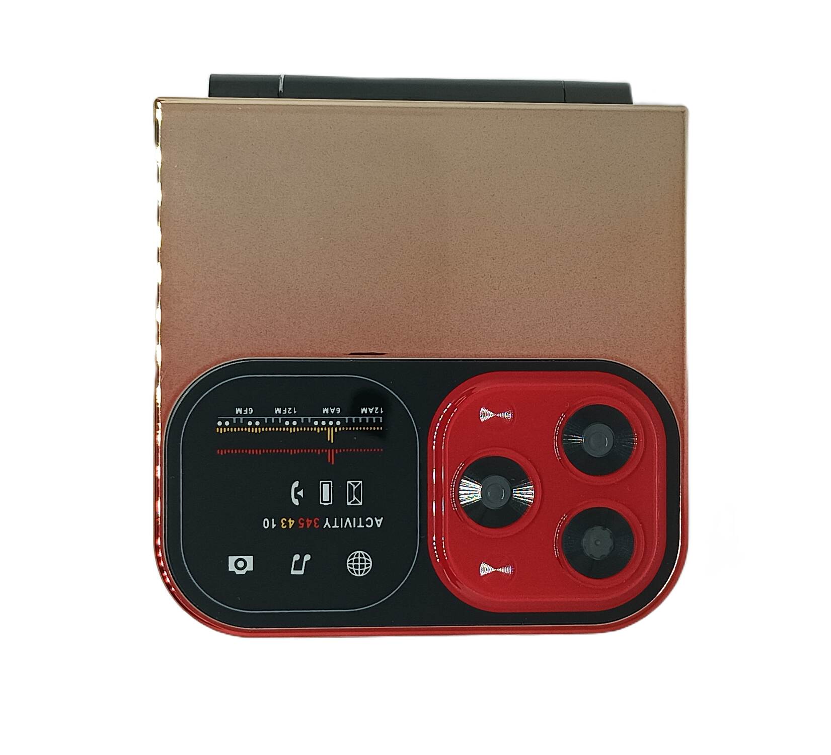 Goly Flippo Dual Sim Flip Mobile With 2.2 Inch Big Screen  1100mAh Battery & LED Light- Red