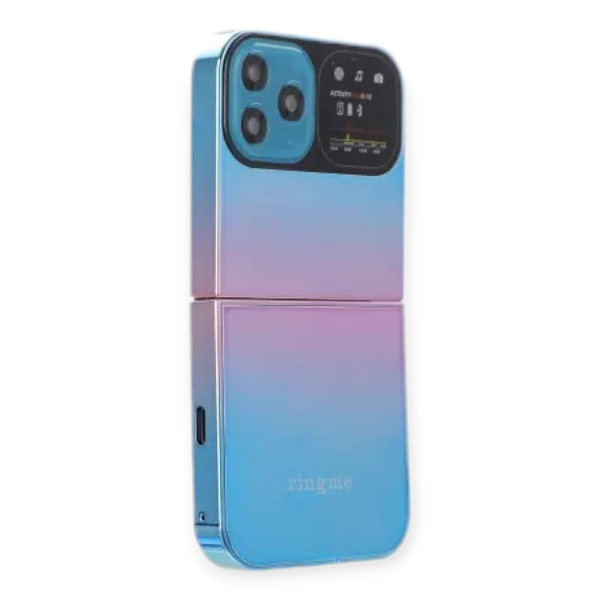 Ringme R1 Pro 2 Dual Sim Foldable Mobile With 2 Inch Display & Camera - Blue