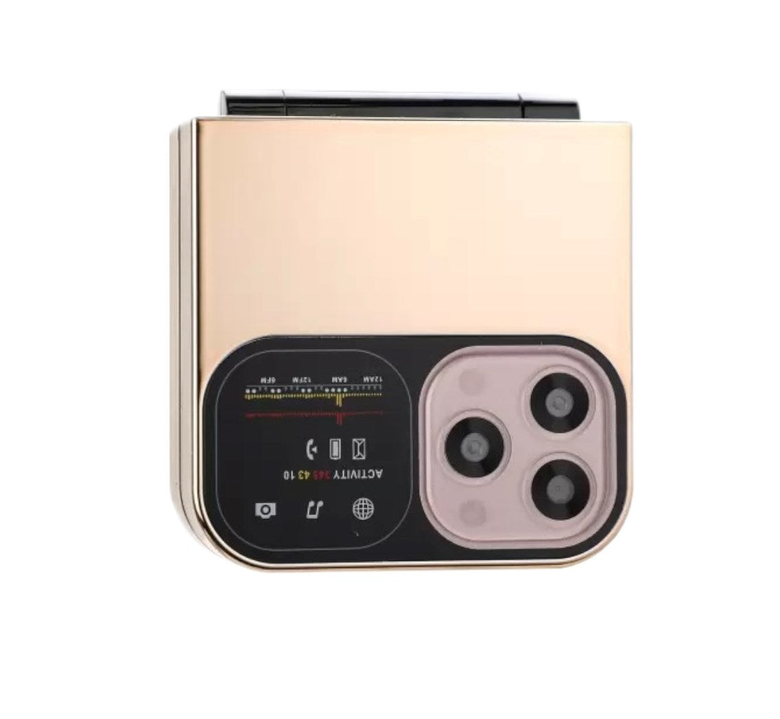 Ringme R1 Pro 2 Dual Sim Foldable Mobile With 2 Inch Display & Camera - Gold