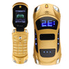 Ferrari Car Model Flip Feature Phone- Gold
