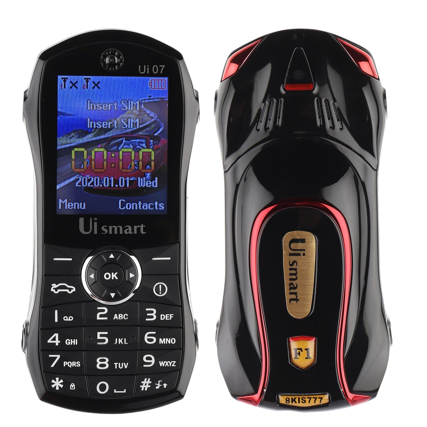 Ferrari F1 Car Model Feature Phone- Black