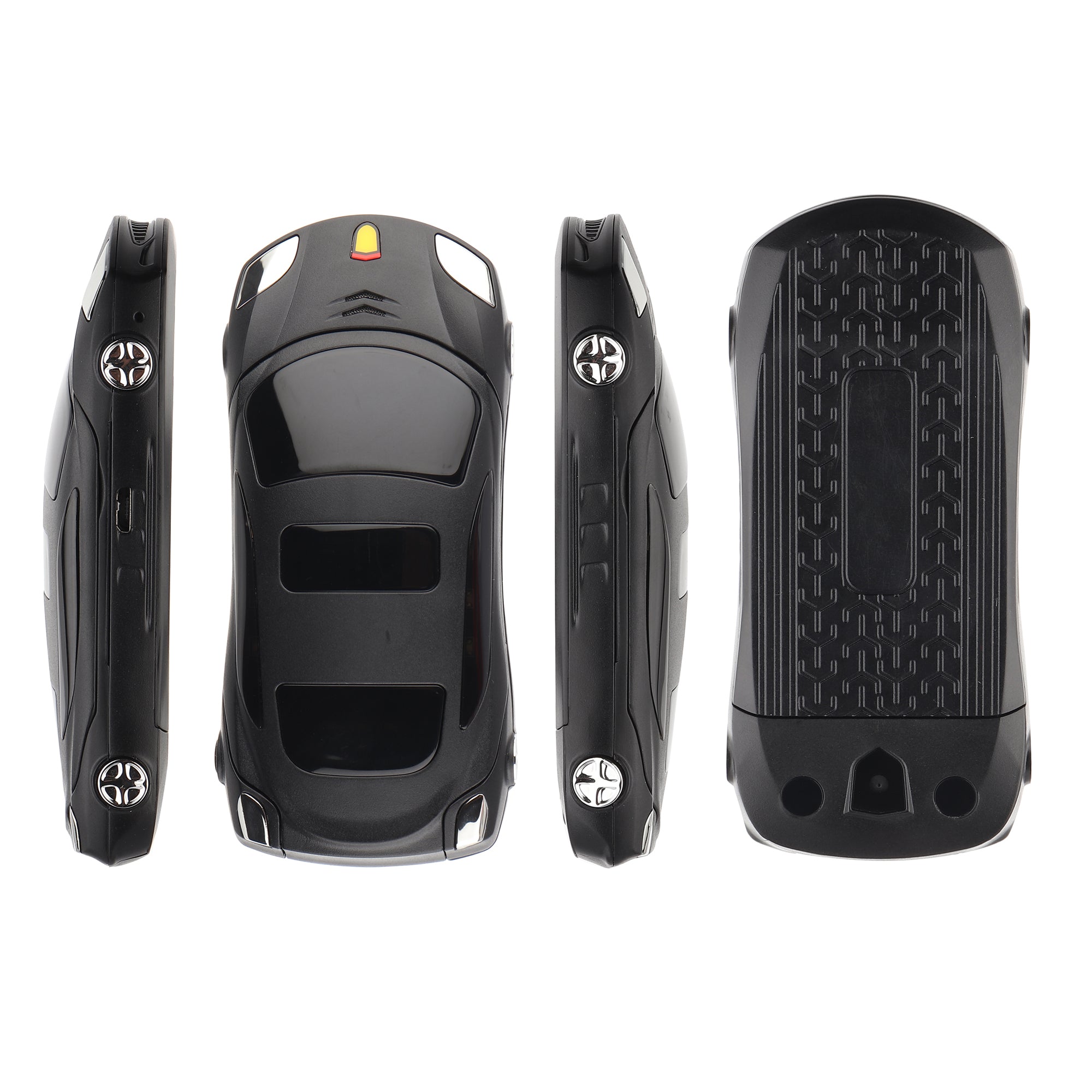 Ferrari Car Model Flip Feature Phone- Black