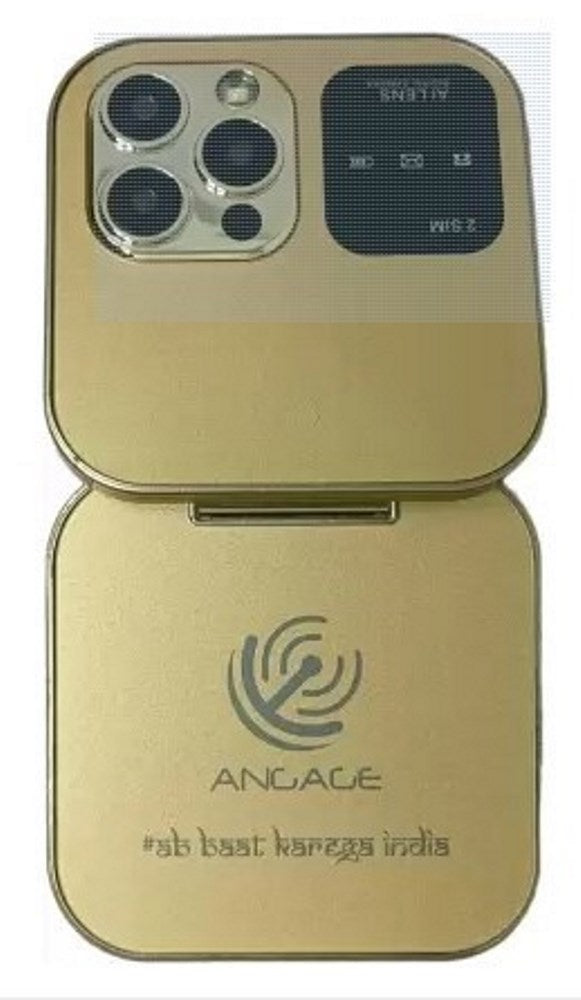 Angage Z Flip Dual Sim Mini Mobile With 1000 mAh Battery Camera & FM
