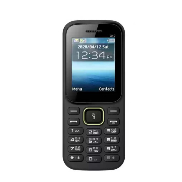 Jivell 310 Dual Sim Mobile With Torch FM & Camera- Black