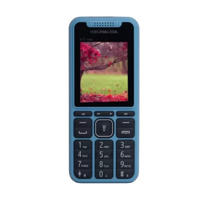 Kechaoda K77 Mini Keypad Mobile With 1.8 Inch Display Camera FM Call Recording & Bluetooth-Light Blue
