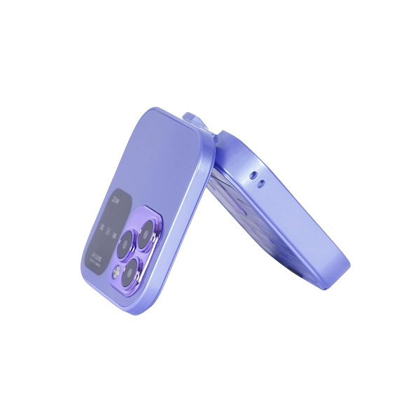 Snexian Rock X Flip Dual Sim Flip/Fold Keypad Mobile with 1.8" Display Call & SMS IndicatorCrystal Back Panel BT Dialer Voice Changer Long Lasting Battery|FM|Camera- Purple