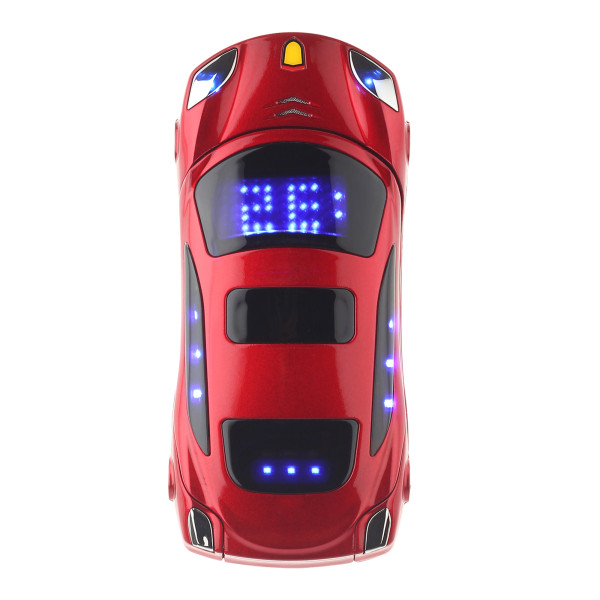 Ferrari Car Model Flip Feature Phone- Red