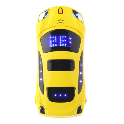 Ferrari Car Model Flip Feature Phone- Yellow