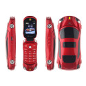 Ferrari Car Model Flip Feature Phone- Red