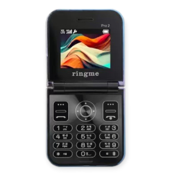 Ringme R1 Pro 2 Dual Sim Foldable Mobile With 2 Inch Display & Camera - Blue
